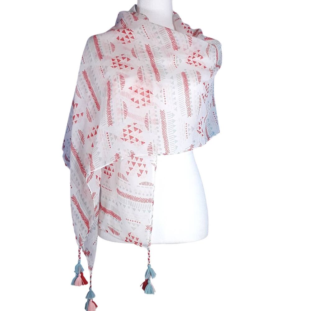 Lightweight Scarf/Wrap With Tassels ~ Hallmark